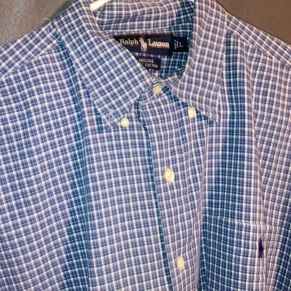 New only tried on but took tag off never been washed blue long sleeve - Picture 2 of 3